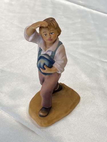 Krippenfigur hirtenjunge mit - hirtenjunge,