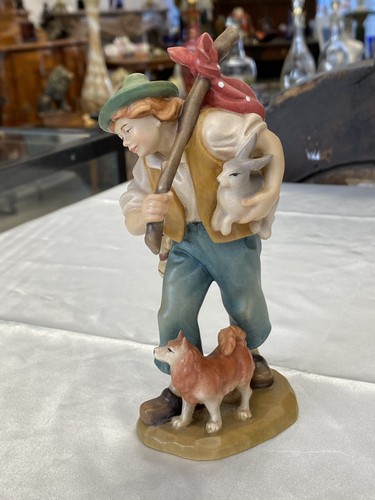 Krippenfigur hirtenjunge mit - krippenfigur,