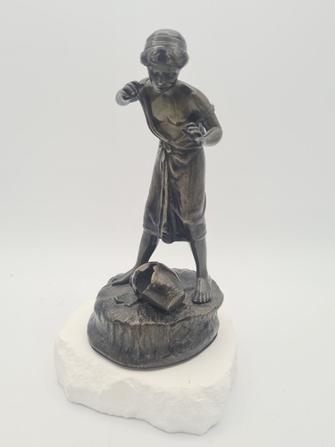 Bronze skulptur figur junge - figur,