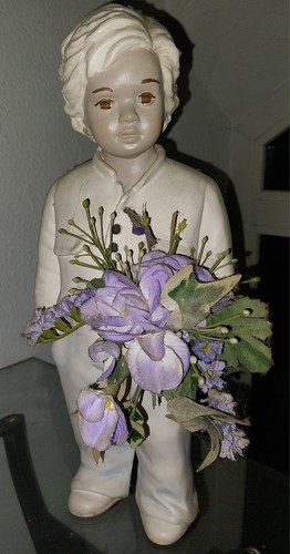 Alice figur junge mit - junge, blumen