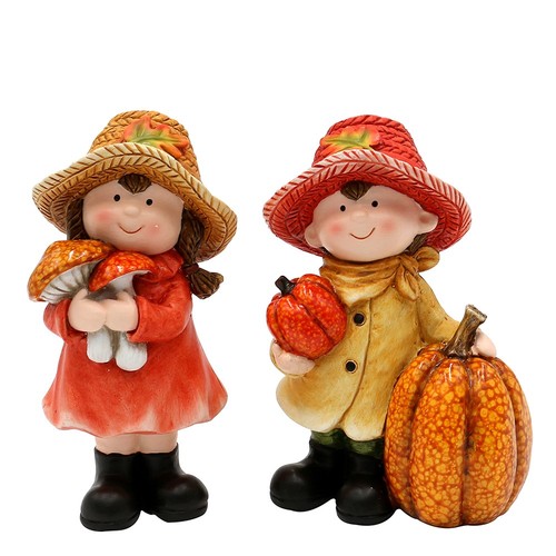 Niedliche herbst kinder - niedliche, herbst-kinder