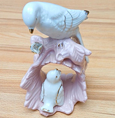 Porzellanfigur vogel mit - vogel,