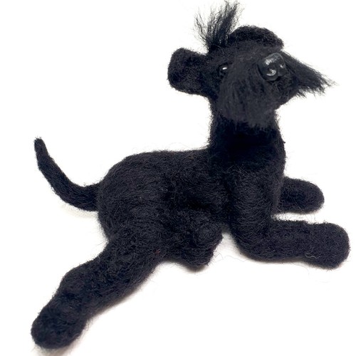 Schnauzer hund filzfigur - schnauzer, ,