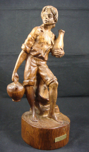 Holzfigur handarbeit - holzfigur,