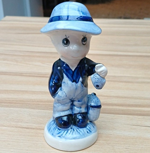 Keramikfigur junge mit - keramikfigur,