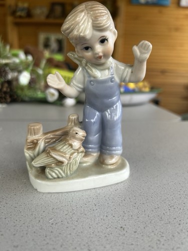 Figur junge mit haustier ca - junge,