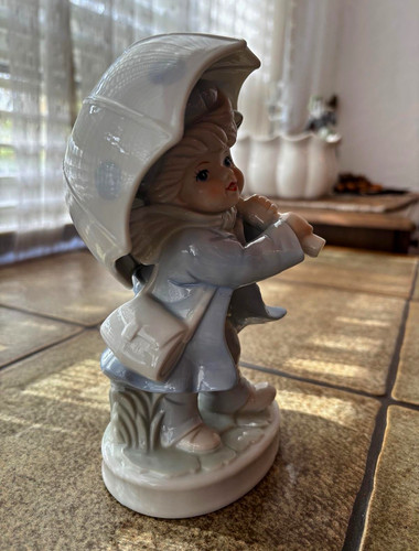 Porzellanfigur junge mit - porzellanfigur,