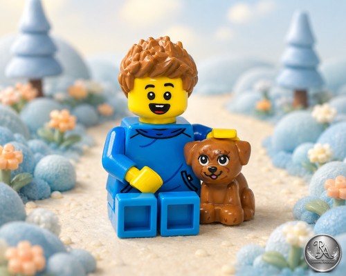 Lego minifigur junge - 🐶,