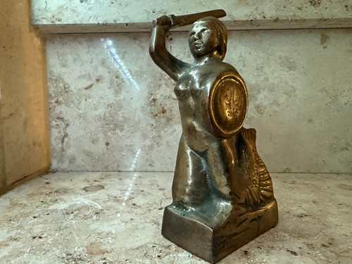 Meerjungfrau figur metall - figur,