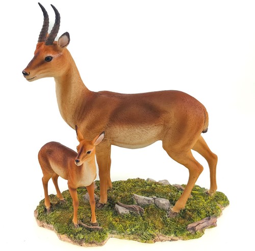Dekofigur gazelle mit - mit, jungen