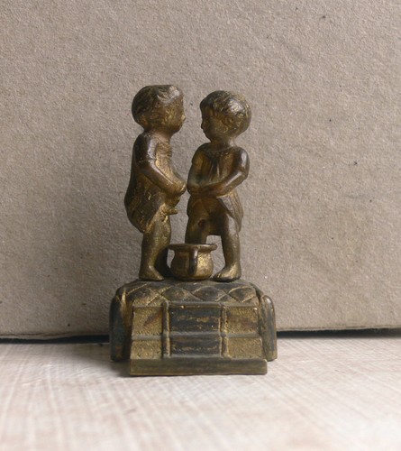 Messingfigur junge und - messingfigur,