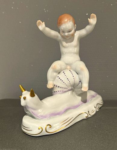 Herend porzellan figur kind - porzellan,