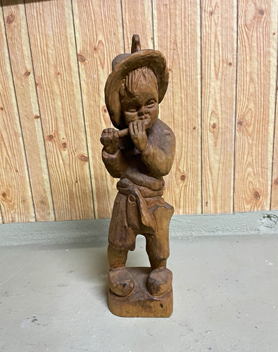 Handgeschnitzte holzfigur - handgeschnitzte,