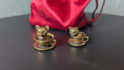 Messing katze hund in - katze, &