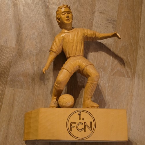 Fcn holzfigur fußballer - fcn,