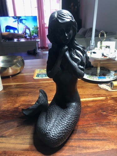 Schwarze meerjungfrau figur - schwarze,