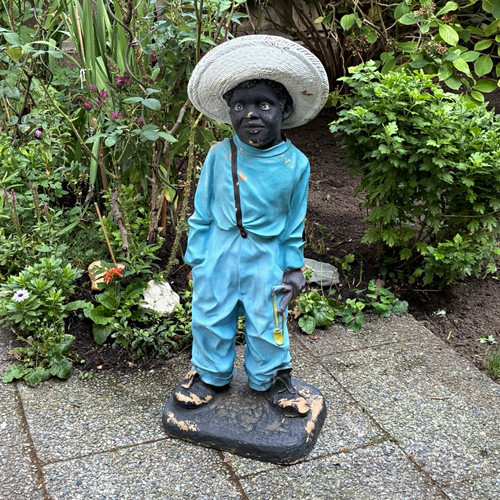 Gartenfigur negerfigur - gartenfigur,